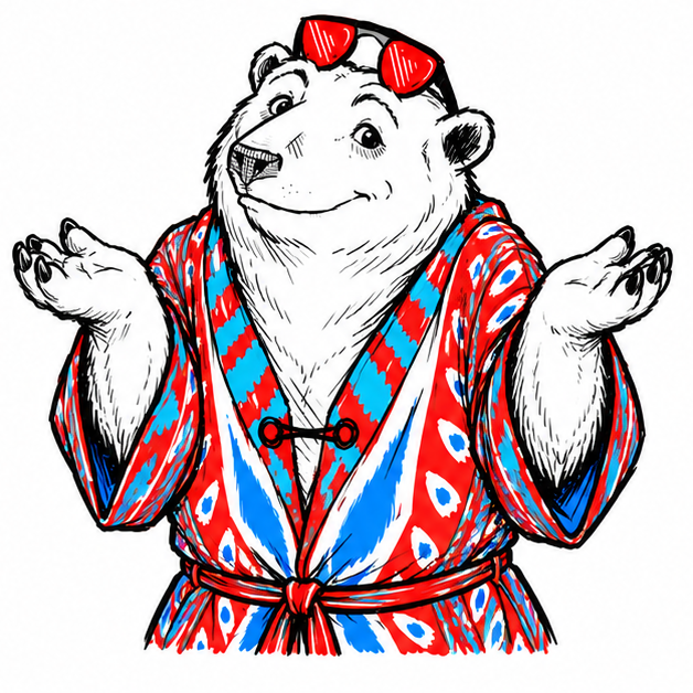 Robeartwo shrugging with both palms raised in claimed innocence